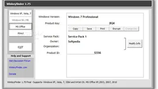 WinKeyFinder screenshot
