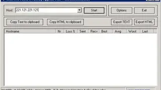 WinMTR (Redux) screenshot
