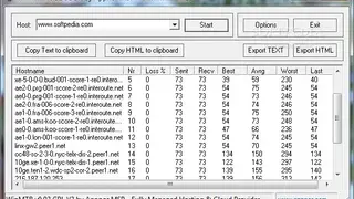 WinMTR (Redux) screenshot
