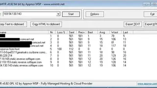 WinMTR (Redux) screenshot