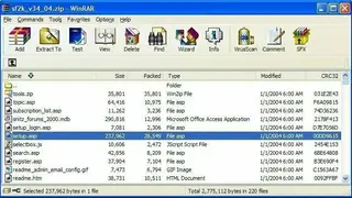 WinRAR screenshot