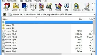 WinRAR screenshot