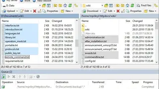WinSCP screenshot