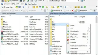 WinSCP screenshot