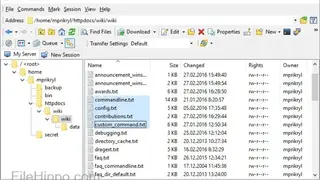 WinSCP screenshot