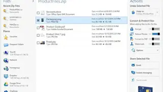 WinZip screenshot