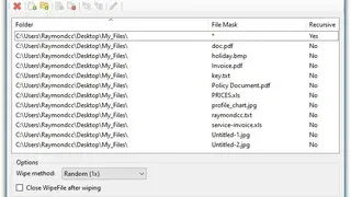 WipeFile screenshot