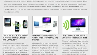 Wireless Transfer screenshot