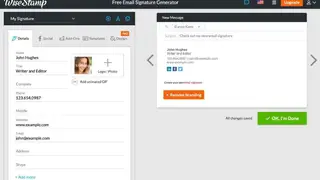 Wisestamp screenshot