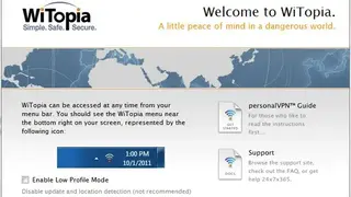 WiTopia screenshot
