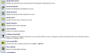 WordTalk screenshot