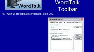 WordTalk screenshot