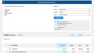 Wordtracker screenshot
