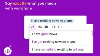Wordtune screenshot