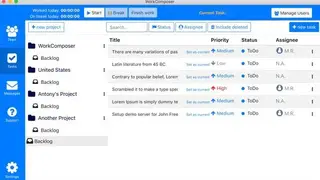 WorkComposer Time Tracking screenshot