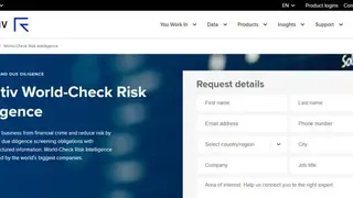 World-Check Risk Intelligence screenshot