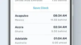 World Clock screenshot