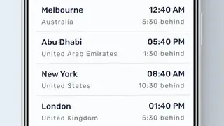 World Clock screenshot