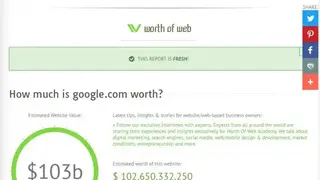 Worth Of Web screenshot