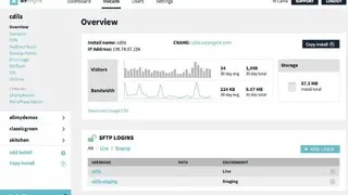 WP Engine WordPress screenshot