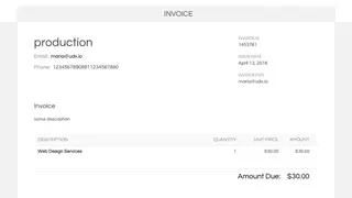 WP-Invoice screenshot