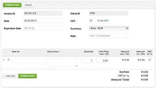 WP PRO Invoicing System screenshot