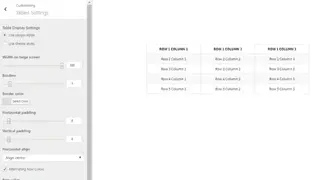 WP Responsive Table screenshot