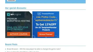 WP Theme Detector screenshot