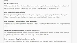 WPdetector screenshot