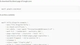 Wpull screenshot
