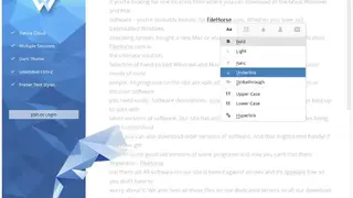Write app screenshot