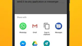 Write SMS by voice screenshot
