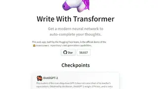 Write with Transformer screenshot