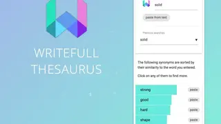 Writefull Thesaurus screenshot