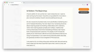 WriteNext screenshot