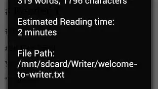 Writer screenshot