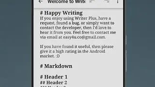 Writer Plus (Write On the Go) screenshot
