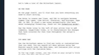 WriterDuet screenshot