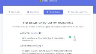Writesonic AI Article Writer Generator screenshot