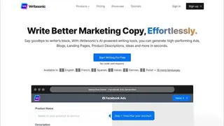 Writesonic AI Article Writer Generator screenshot