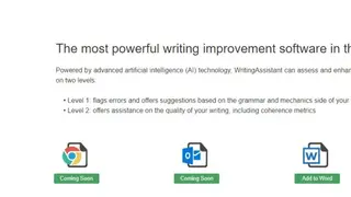 Writing Assistant screenshot