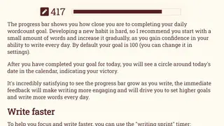 Writing Streak screenshot