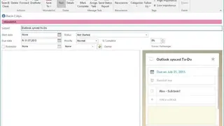 Wunderlist for Outlook screenshot