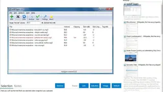 wxMP3gain screenshot