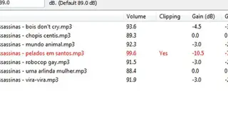 wxMP3gain screenshot