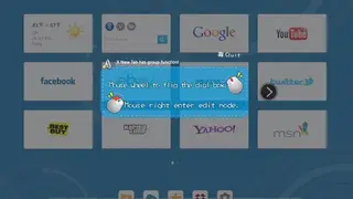X New Tab Page screenshot