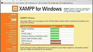 XAMPP screenshot