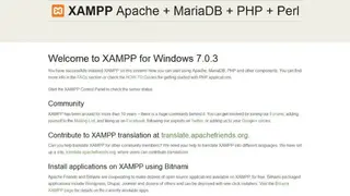 XAMPP screenshot
