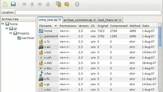 Xarchiver screenshot
