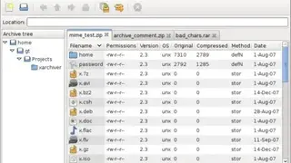 Xarchiver screenshot